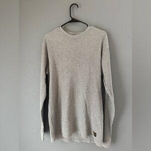 RVCA Gray Ribbed Sweater